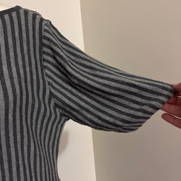 JustFab Black and White A-Line Midi Dress with Bateau Neckline, size 1X - Picture 7 of 8